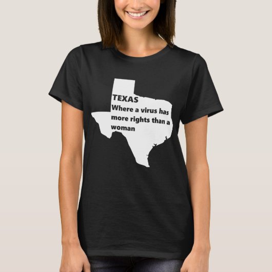 texas womens rights covid white t-shirt (Voorkant)