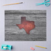 Texas Wooden Boards (rood) Tissuepapier (Craft)