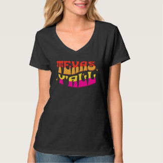 Texas Y all Bold Typography T-shirt