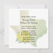 Texas Yellow Rose Wedding Invitation 2 Kaart (Voorkant)