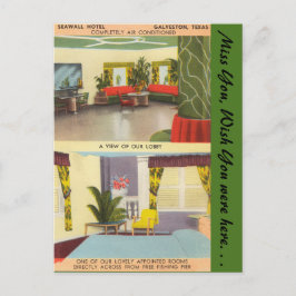 Texas, Zee Wall Hotel, Galveston Briefkaart
