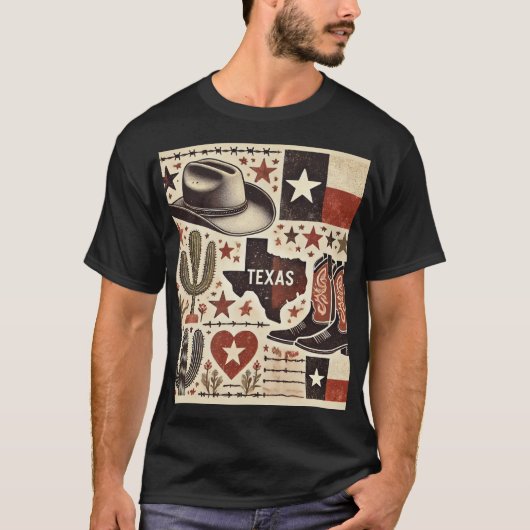 Texas zegene je hart t-shirt (Voorkant)