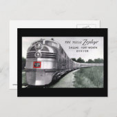 Texas Zephyr Train  Briefkaart (Voorkant / Achterkant)