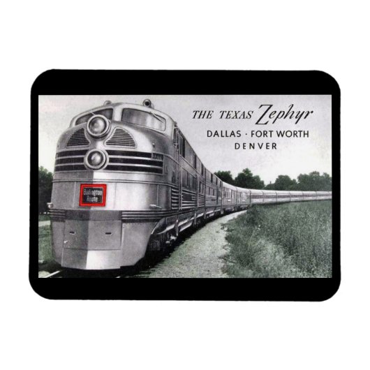 Texas Zephyr Train  Magneet (Horizontaal)