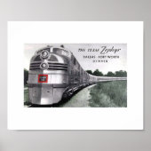 Texas Zephyr Train  Poster (Voorkant)