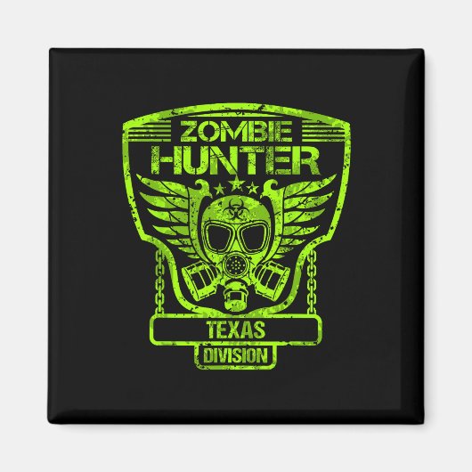 Texas Zombie Hunter Magneet (Voorkant)