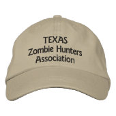 Texas Zombie Hunters Association Geborduurde Pet (Voorkant)