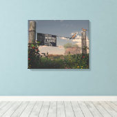 Texas zomer 2 canvas afdruk (Insitu (Houten vloer))