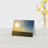 Texas zonsondergang notecard kaart (Gele Bloem)