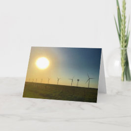 Texas zonsondergangwenskaart kaart