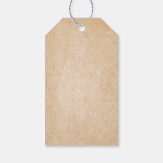 Texas Zuid-Westerne Cowboy Verjaardag Dank u Cadeaulabel (Achterkant)