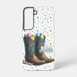Texas / zuidwestelijke paasei laarzen samsung galaxy hoesje