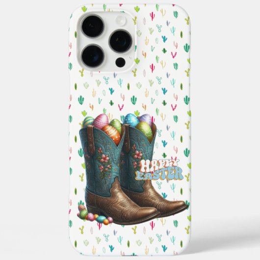 Texas/zuidwestelijke paaseierenlaarzen Case-Mate iPhone case (Achterkant)