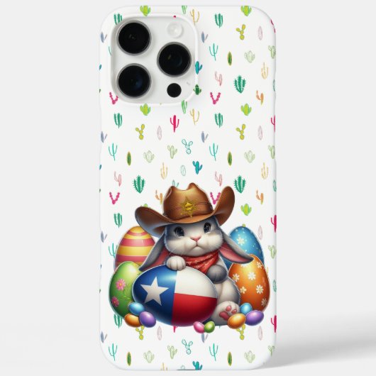 Texas / zuidwestelijke paashaas sheriff Case-Mate iPhone case (Achterkant)