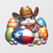 Texas / zuidwestelijke paashaas sheriff raamsticker (Vel)