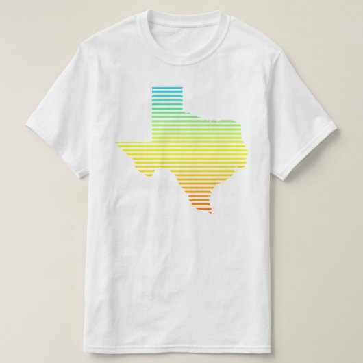 texaschill vervaagt t-shirt (Design voorkant)