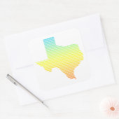 texaschill vervaagt vierkante sticker (Envelop)