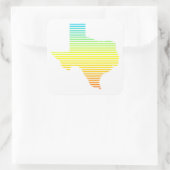 texaschill vervaagt vierkante sticker (Tas)