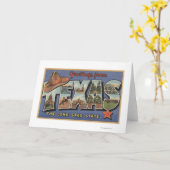TexasGreetings van de Lone Star-staat Kaart (Gele Bloem)