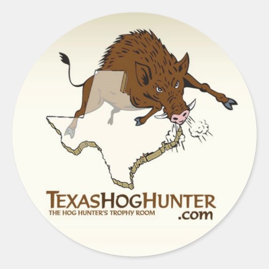 TexasHogHunter.com Sticker (Voorkant)