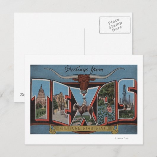 TexasLarge Letter-scènes Briefkaart (Voorkant / Achterkant)