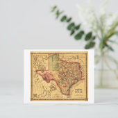 TexasPanoramic Map Briefkaart (Staand voorkant)
