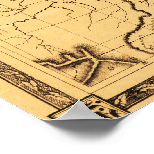 TexasPanoramic Map Poster (Hoek)