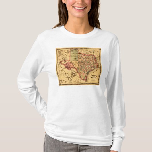 TexasPanoramic Map T-shirt (Voorkant)