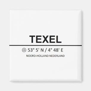 Texel Coordinates - Texel Coordinaten Magneet