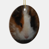 Texel Guinea Pig-sierplant Keramisch Ornament (Rechts)