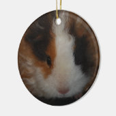 Texel Guinea Pig-sierplant Keramisch Ornament (Links)