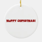 Texel Guinea Pig-sierplant Keramisch Ornament (Achterkant)