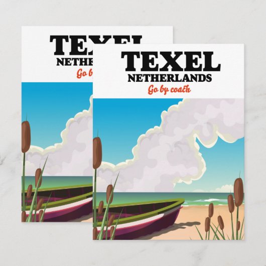 Texel Nederland reisposter (Voorkant / Achterkant)