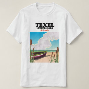 Texel Nederland reisposter T-shirt