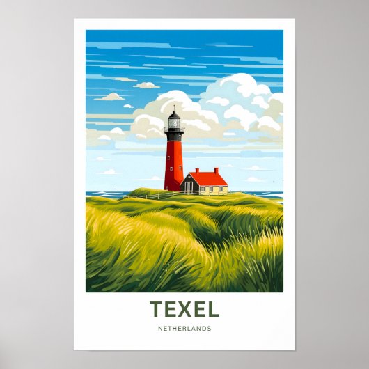 Texel Nederland Reisprint Poster (Voorkant)