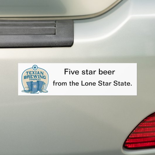 Texian Brewing Co Bumpersticker (Op auto)