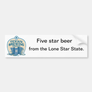 Texian Brewing Co Bumpersticker