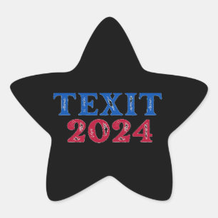 Texit 2024 Texas Ster Sticker