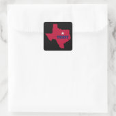 Texit 2024 Texas Vierkante Sticker (Tas)