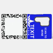 TeXit Coin Android Galaxy QR Samsung Galaxy Hoesje (Achterkant horizontaal)