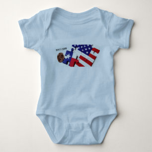 TeXit Coin Baby Blauw Romper