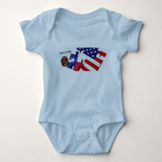 TeXit Coin Baby Blauw Romper
