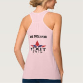 TeXit Coin Dames Roze Tanktop (Achterkant)