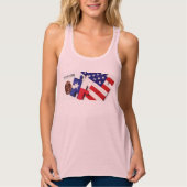 TeXit Coin Dames Roze Tanktop (Voorkant)
