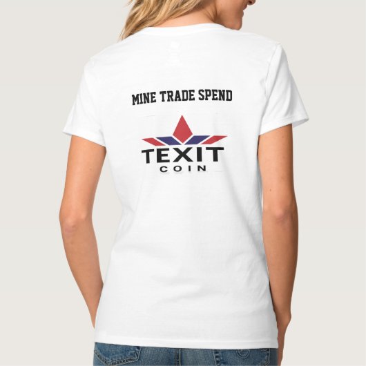 TeXit Coin Dames T-shirt (Achterkant)