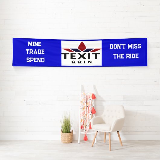 TeXit Coin Logo 2.5' x 12' Spandoek (Insitu)
