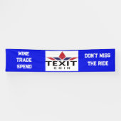 TeXit Coin Logo 2.5' x 12' Spandoek (Horizontaal)