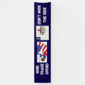 TeXit Coin Logo 2.5' x 12' Spandoek (Verticaal)
