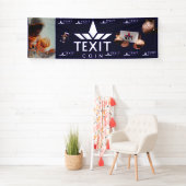 TeXit Coin Officiële Logo met Astronaut TXC Spandoek (Insitu)