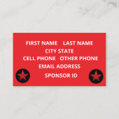 TEXIT COIN OFFICIËLE LOGO QR GECODEERDE RODE ACHTE VISITEKAARTJE (Achterkant)